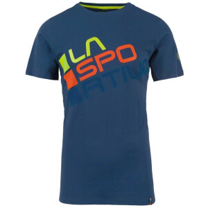 La Sportiva Square T-Shirt M Ocean/Sulphur S