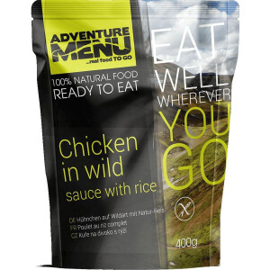 Adventure Menu Chicken in wild sauce and rice