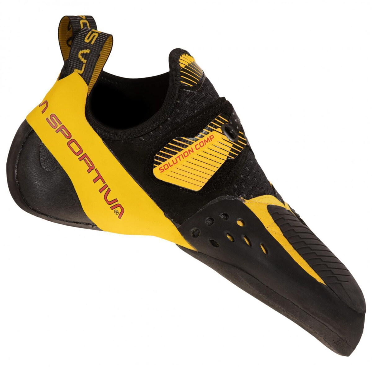 La Sportiva Solution Comp Black/Yellow 3 box
